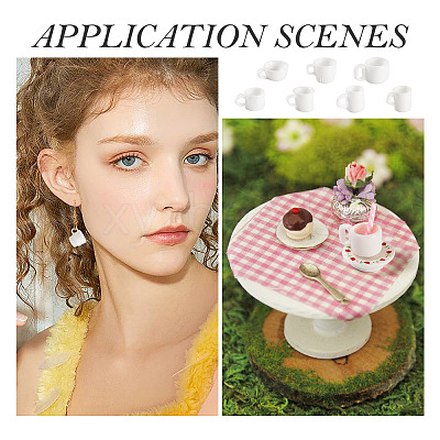 35Pcs 7 Styles Resin Cup Miniature Ornaments DOLL-TA0001-02-1