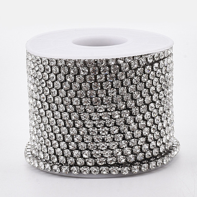 304 Stainless Steel Rhinestone Strass Chains CHS-R012-B-01-1