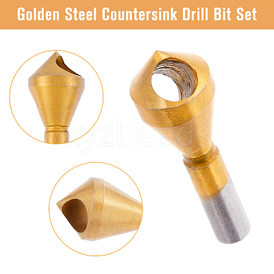 Steel Countersink Drill Bits TOOL-WH0125-90-1