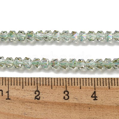 Electroplate Glass Beads Strands GLAA-Q105-02-05-1