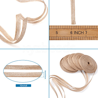 Burlap Fabric Ribbon OCOR-TAC0006-30A-1