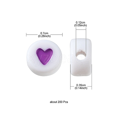Opaque Acrylic Beads X1-MACR-N008-57D-1