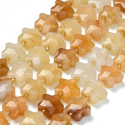 Natural Yellow Aventurine Beads Strands G-L657-A05-01-1