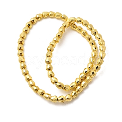 Electroplate Glass Beads Strands EGLA-F166-08-1