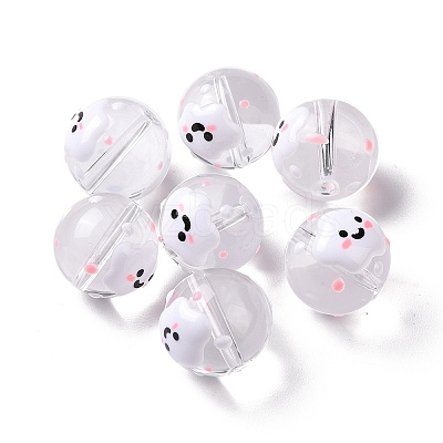 Transparent Glass Beads LAMP-B021-03B-11-1