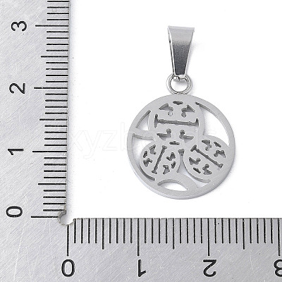 304 Stainless Steel Pendants STAS-S162-16P-1