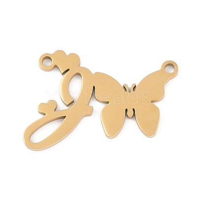 304 Stainless Steel Pendants STAS-L279-002G-J-1