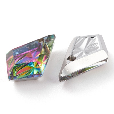 Embossed Glass Rhinestone Pendants GLAA-J101-01A-001VO-1