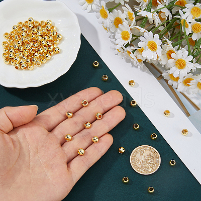 Brass Beads KK-DC0005-16A-P-1