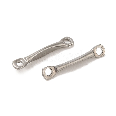 Non-Tarnish 304 Stainless Steel Connector Charms X-STAS-Q323-10P-1