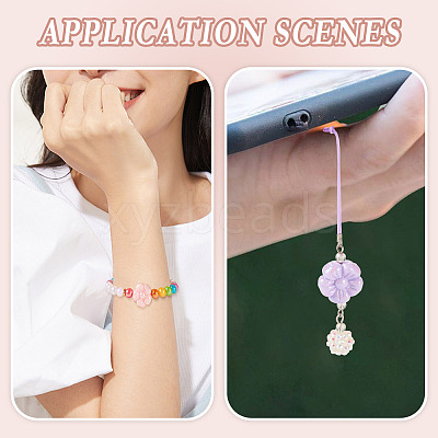 70Pcs 14 Colors Opaque & Transparent Acrylic Beads OACR-TA0002-78-1