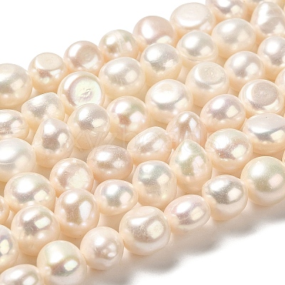 Natural Cultured Freshwater Pearl Beads Strands PEAR-E017-21-1