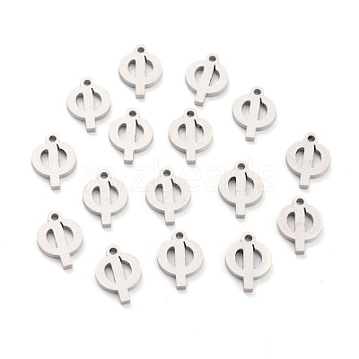 Non-Tarnish 304 Stainless Steel Pendants STAS-F267-10F-P-1
