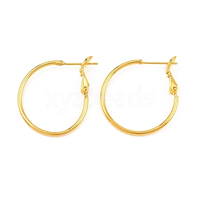 Brass Hoop Earrings KK-I665-26A-G-1