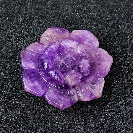 Natural Amethyst Lotus Craft Home Decoration Ornament PW-WGBA56A-04-1