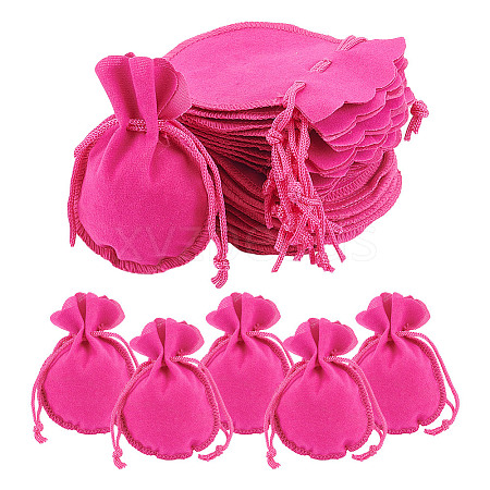 Calabash Velvet Jewelry Storage Drawstring Pouches TP-WH0011-05I-1