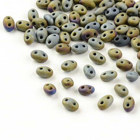 2-Hole Seed Beads GLAA-R159-M602-1