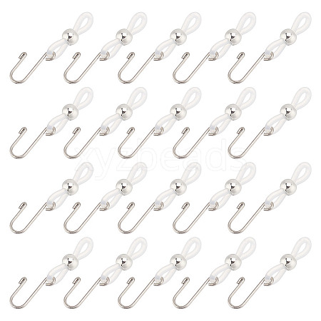 HOBBIESAY 20Pcs Iron Zipper Holder Upper FIND-HY0003-63-1