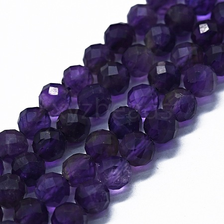 Natural Amethyst Beads Strands G-G927-06B-1