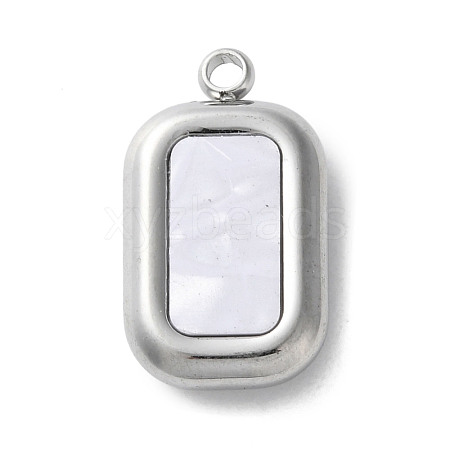 304 Stainless Steel Acrylic Pendants STAS-M091-02C-P-1