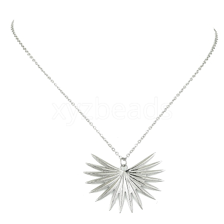 Non-Tarnish 304 Stainless Steel Pendant Necklace for Women NJEW-JN04387-05-1