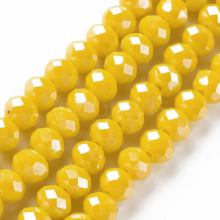 Electroplate Glass Beads Strands EGLA-A044-P3mm-A04-1