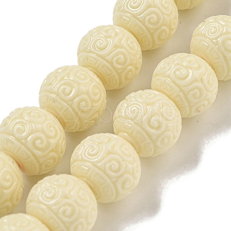 Synthetic Coral Carved Beads Strands CORA-I023-01-1