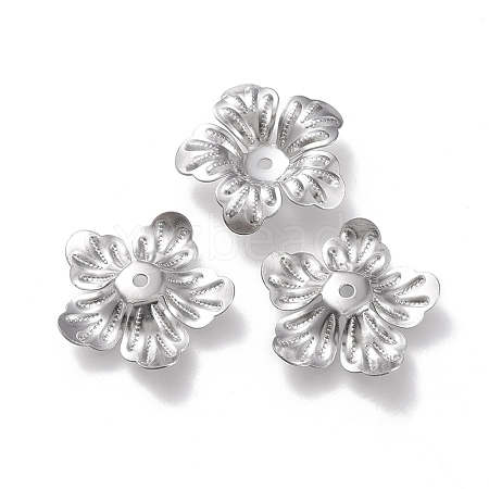Non-Tarnish 304 Stainless Steel Bead Caps LS-STAS-K194-10P-1