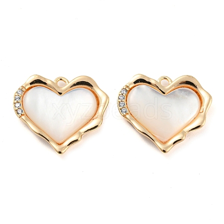 Natural Freshwater Shell Pendants KK-Q806-01G-1