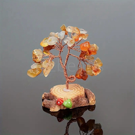 Natural Carnelian Chips Tree Decorations PW-WG17581-06-1