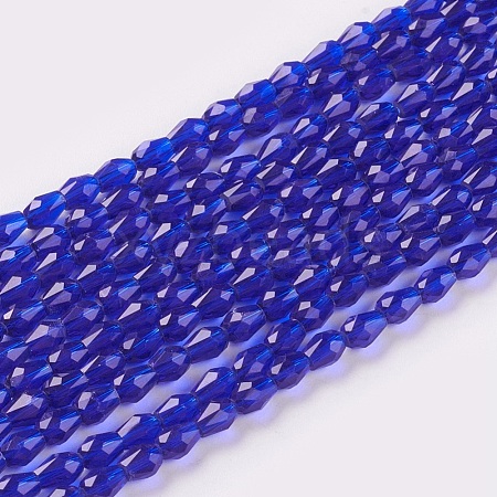 Faceted Glass Beads Strands GLAA-A036-F03-1