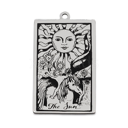 Non-Tarnish 201 Stainless Steel Pendants STAS-S105-LA211-7-1