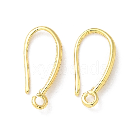 Brass Earring Hooks KK-A236-13G-1