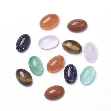 Natural & Synthetic Mixed Stone Cabochons G-F605E-A-1