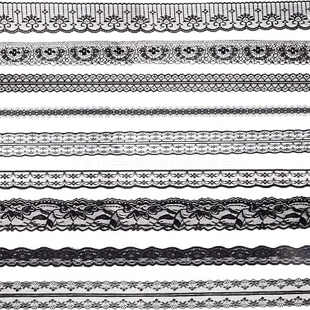 Gorgecraft 9 Styles Polyester Lace Trim OCOR-GF0002-56-1