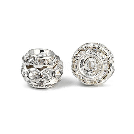 Brass Crystal Rhinestone Beads RB-9X10-1