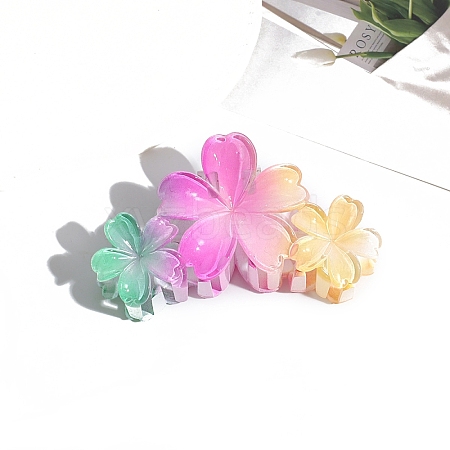 Resin Claw Hair Clips PW-WG39538-05-1