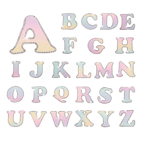 26 Letters Cloth Iron/Sew on Patches PJ-TAC0004-04A-1