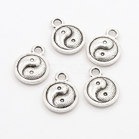 Feng Shui Tibetan Style Alloy Charms Pendants TIBEP-A039-AS-NF-1