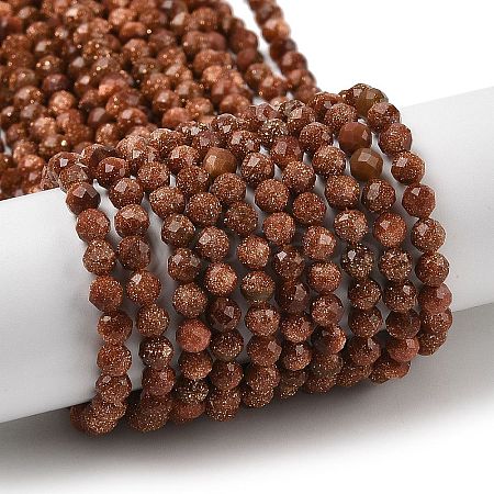 Synthetic Goldstone Beads Strands G-G189-D17-02A-1