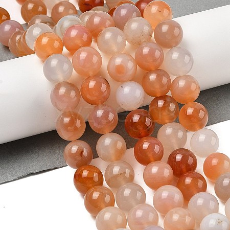 Natural Red Agate Beads Strands G-A248-A06-05-1