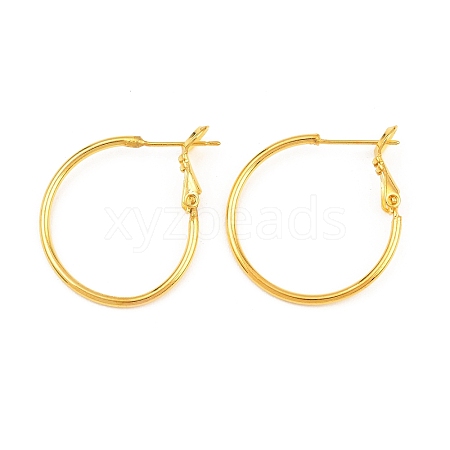 Brass Hoop Earrings KK-I665-26A-G-1