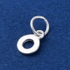 925 Sterling Silver Letter Charms STER-C012-01S-O-2