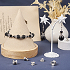 60Pcs 4 Styles Tibetan Style Alloy Bead Caps FIND-TA0002-98-8