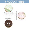 120Pcs Natural Shell Buttons BUTT-FG0001-13-2