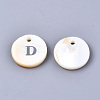 Natural Freshwater Shell Pendants SHEL-Q018-01A-D-P-2