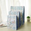 Butterfly Pattern Paper Gift Bags with Handles DIY-I030-03C-04-3
