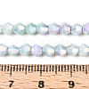 Anti-Tarnish Electroplate Bicone Glass Beads Strands EGLA-T021-4mm-16-07-4
