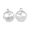 Alloy Rhinestone Charms ALRI-C008-01P-1