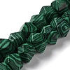 Synthetic Malachite Dyed Star Cut Round Beads Strands G-M418-C13-01-1